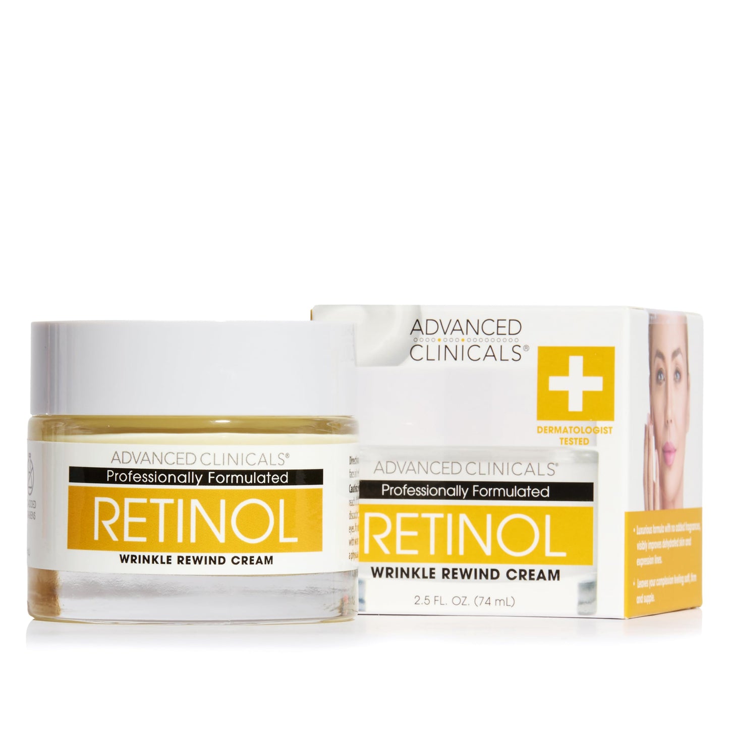 Advanced Clinicals Retinol Face Moisturizer 2.5 oz