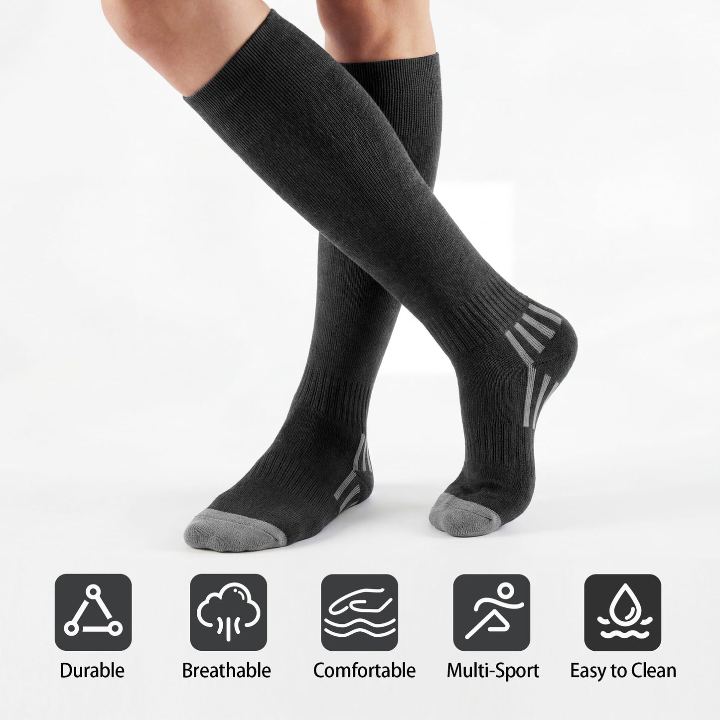 3 Pack Soccer Baseball Softball Socks Medium