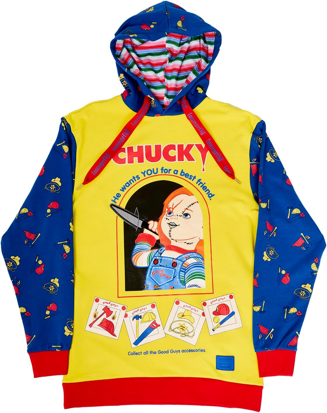 Loungefly Universal Childs Play Chucky Hooded Sweatshirt *Sizes in Listing*