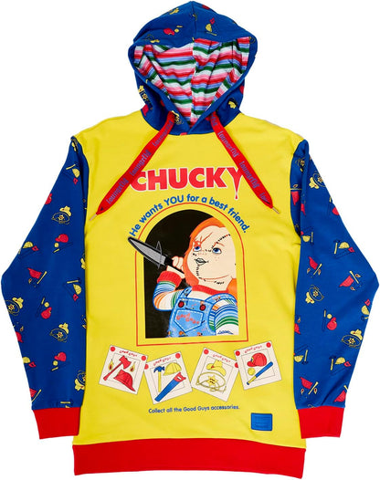 Loungefly Universal Childs Play Chucky Hooded Sweatshirt *Sizes in Listing*