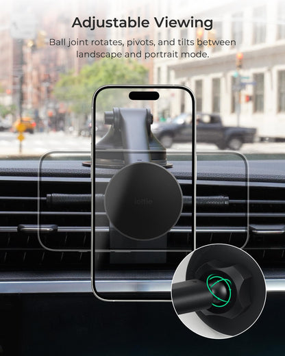 Ottie ITap 3 MagSafe Compatible Magnetic Car Dash & Windshield Mount