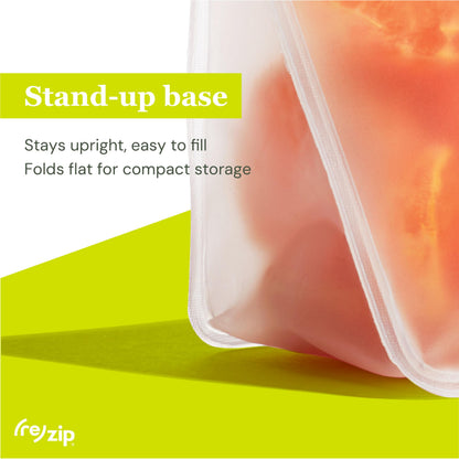 5-pack Stand-Up Reusable Bags