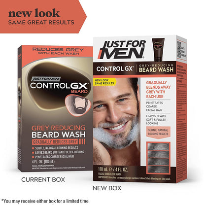 Just for Men, Controlgx Grey Reducing Beard Wash, 4 Oz