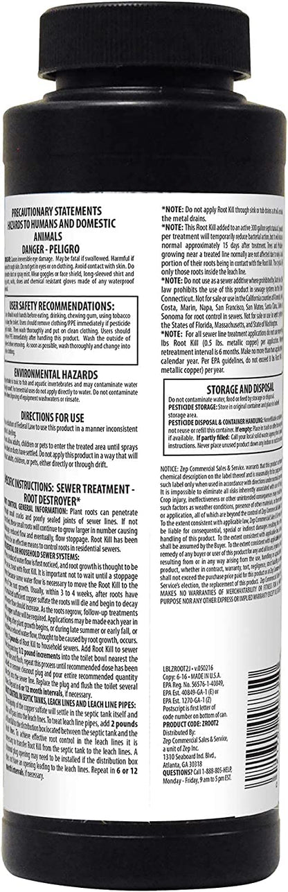 Zep Root Kill Drain & Septic Treatment 32 Oz