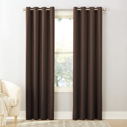 Sun Zero Barrow Energy Efficient Grommet Curtain Single Panel