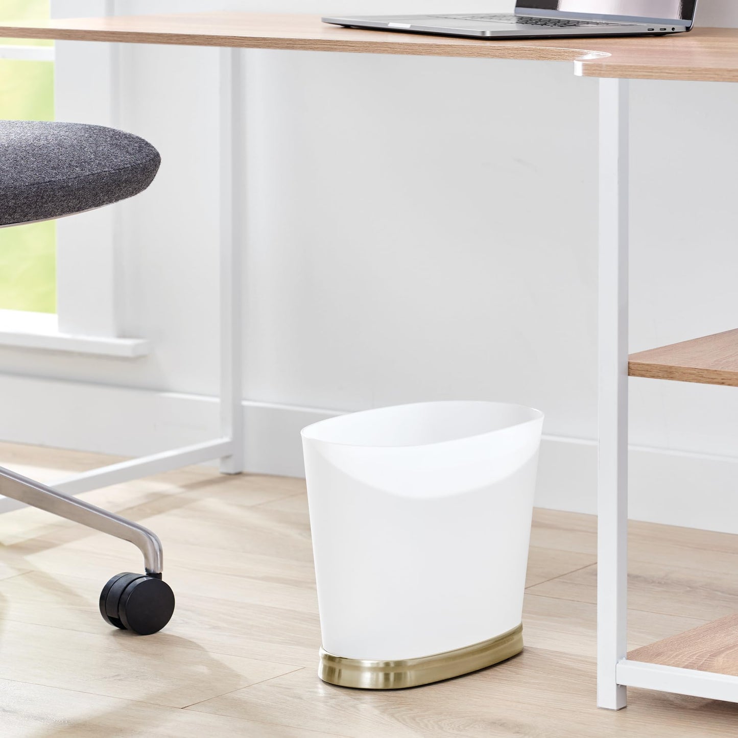 iDesign Slim Bathroom Trash Can