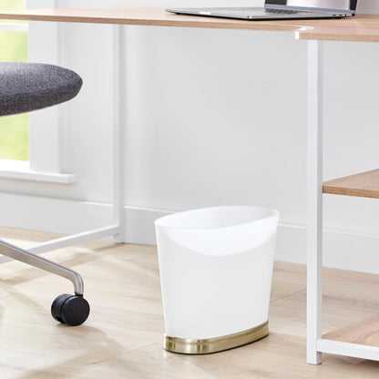 iDesign Slim Bathroom Trash Can