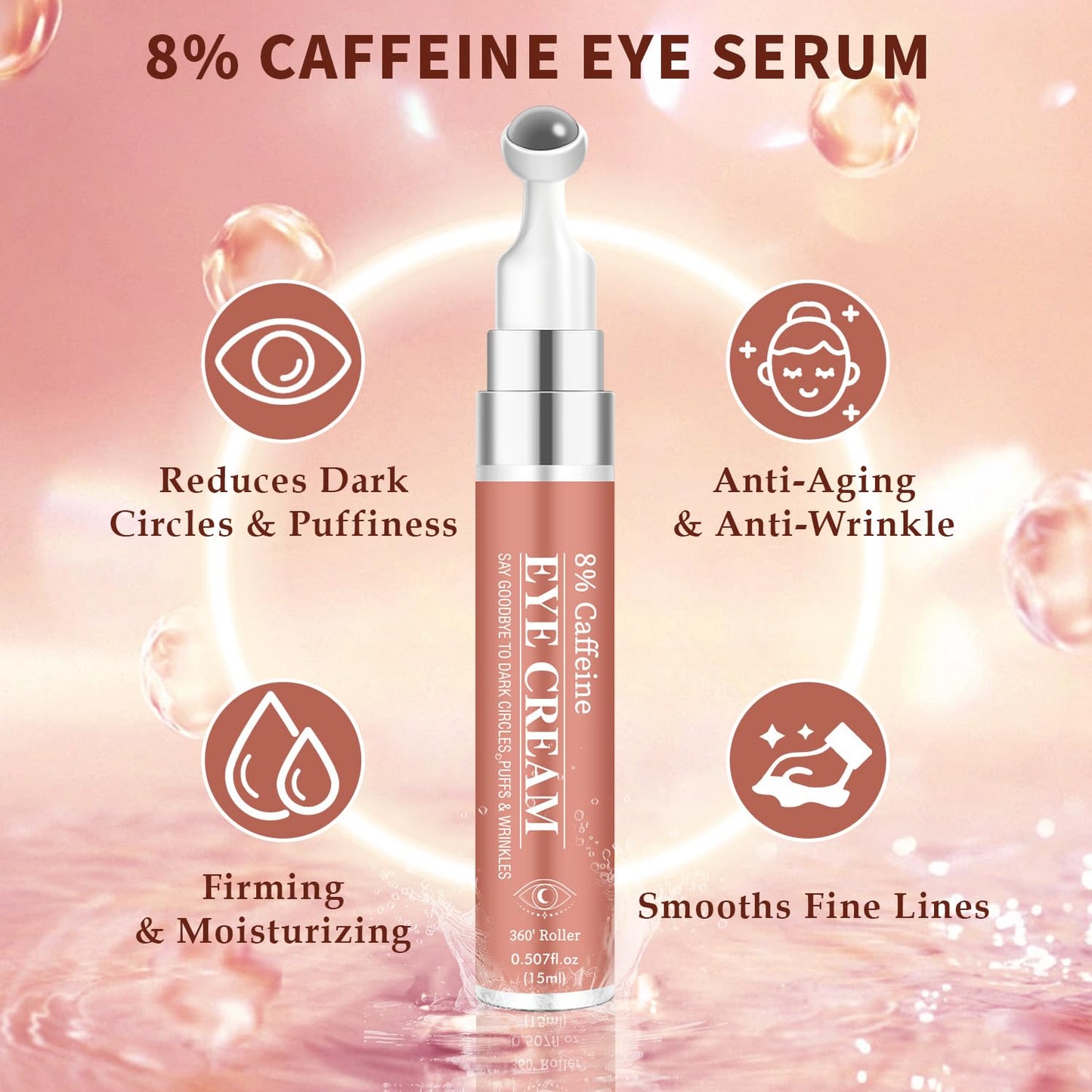 Caffeine Under Eye Cream Retinol Hyaluronic Acid