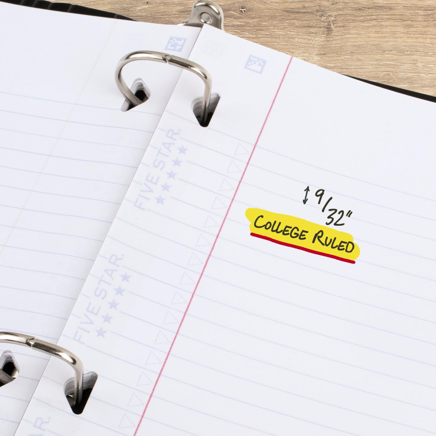 Five Star Loose Leaf Paper + Study App, College Ruled Filler Notebook Paper