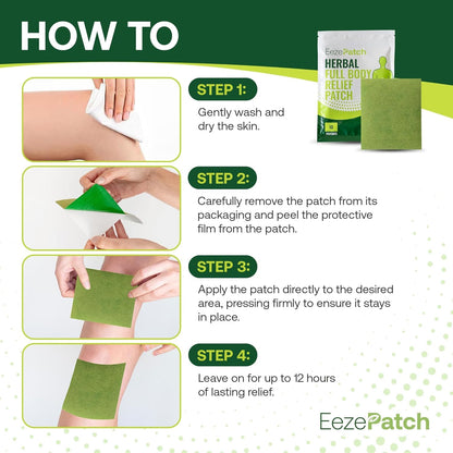 EezePatch MAX Herbal Full Body Relief Patches 10 ct