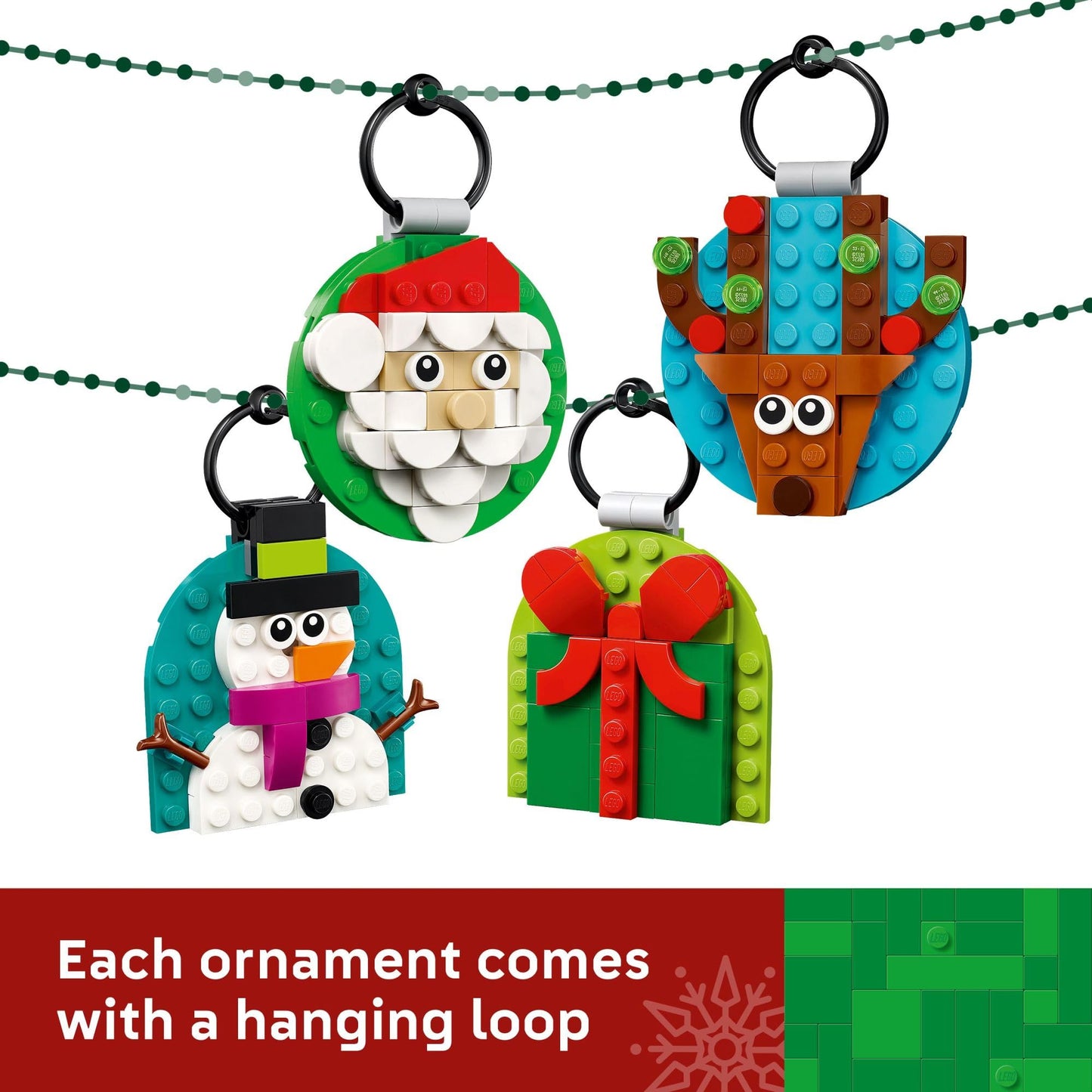 LEGO Christmas Ornament Selection Building Toys (Damaged Packaging)