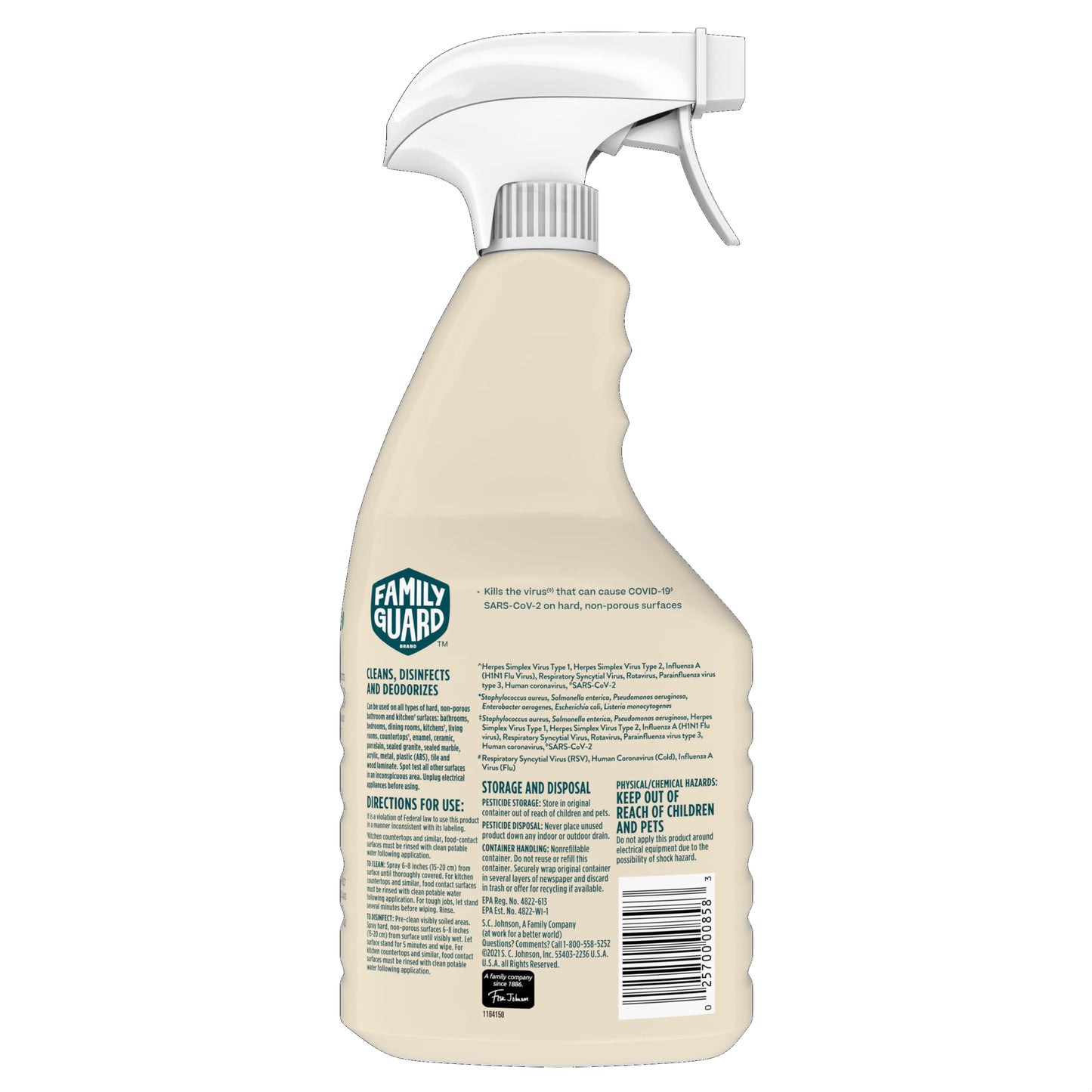 FamilyGuard Brand Disinfectant Cleaner 32 Oz