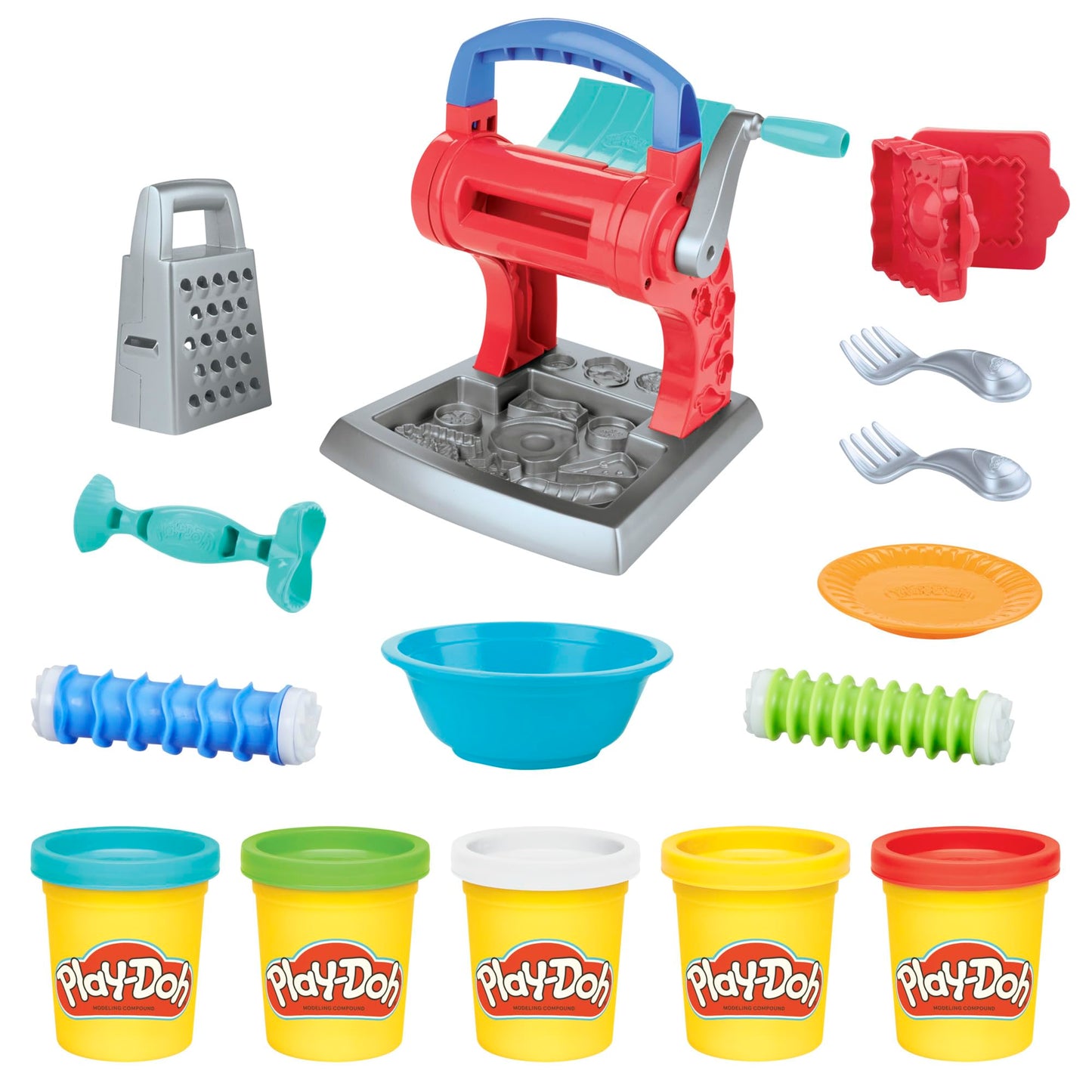 Play-Doh Kitchen Creations Noodle Party Playset 5 Colors