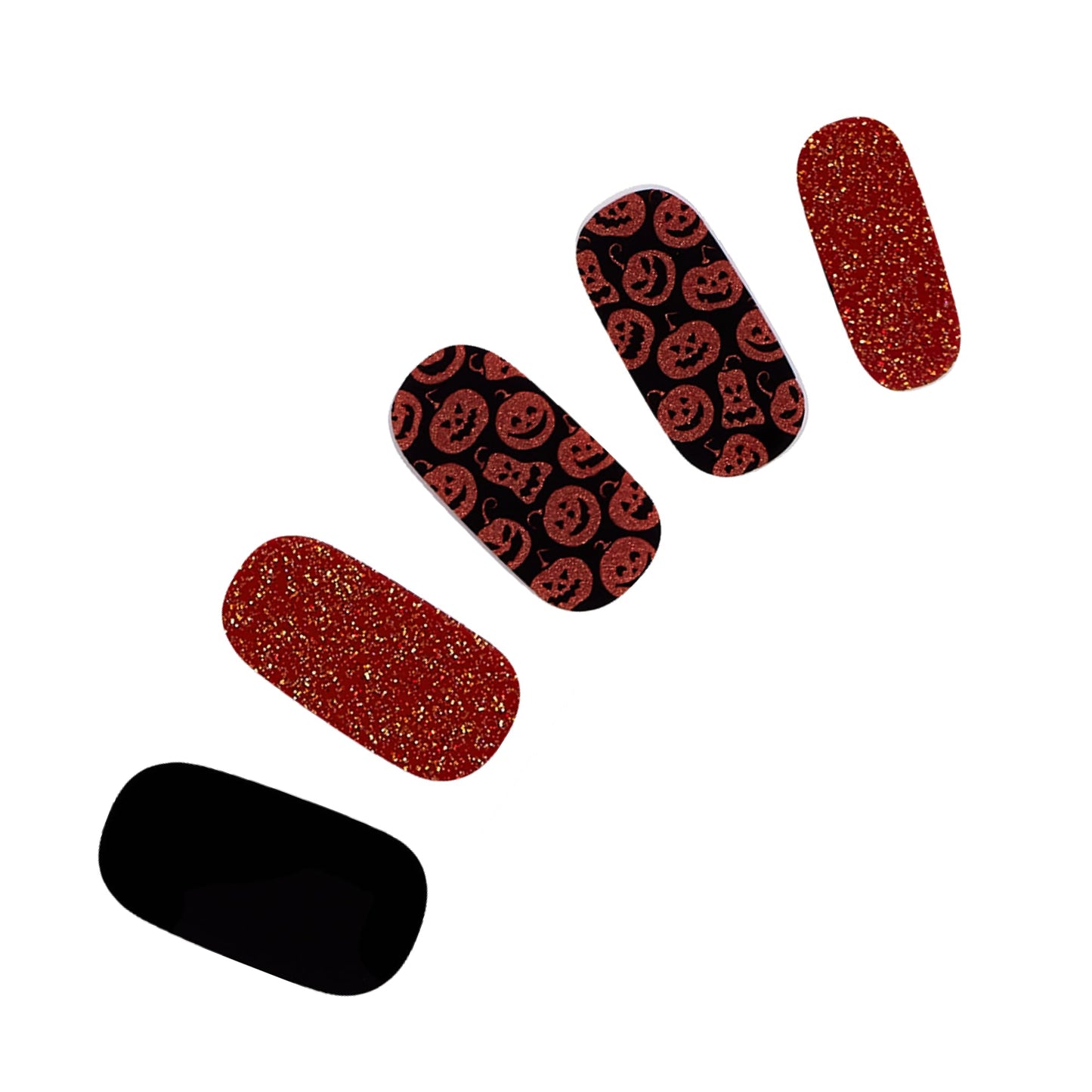 Dashing Diva Gloss Nail Strips - Hallow Queen | UV Free, Chip Resistant, Long Lasting Gel Nail Stickers | Contains 32 Wraps, 1 Prep Pad, 1 File