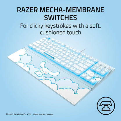 Razer Ornata V3 TKL Gaming Keyboard, Low-Profile Keys, Cinnamoroll Edition