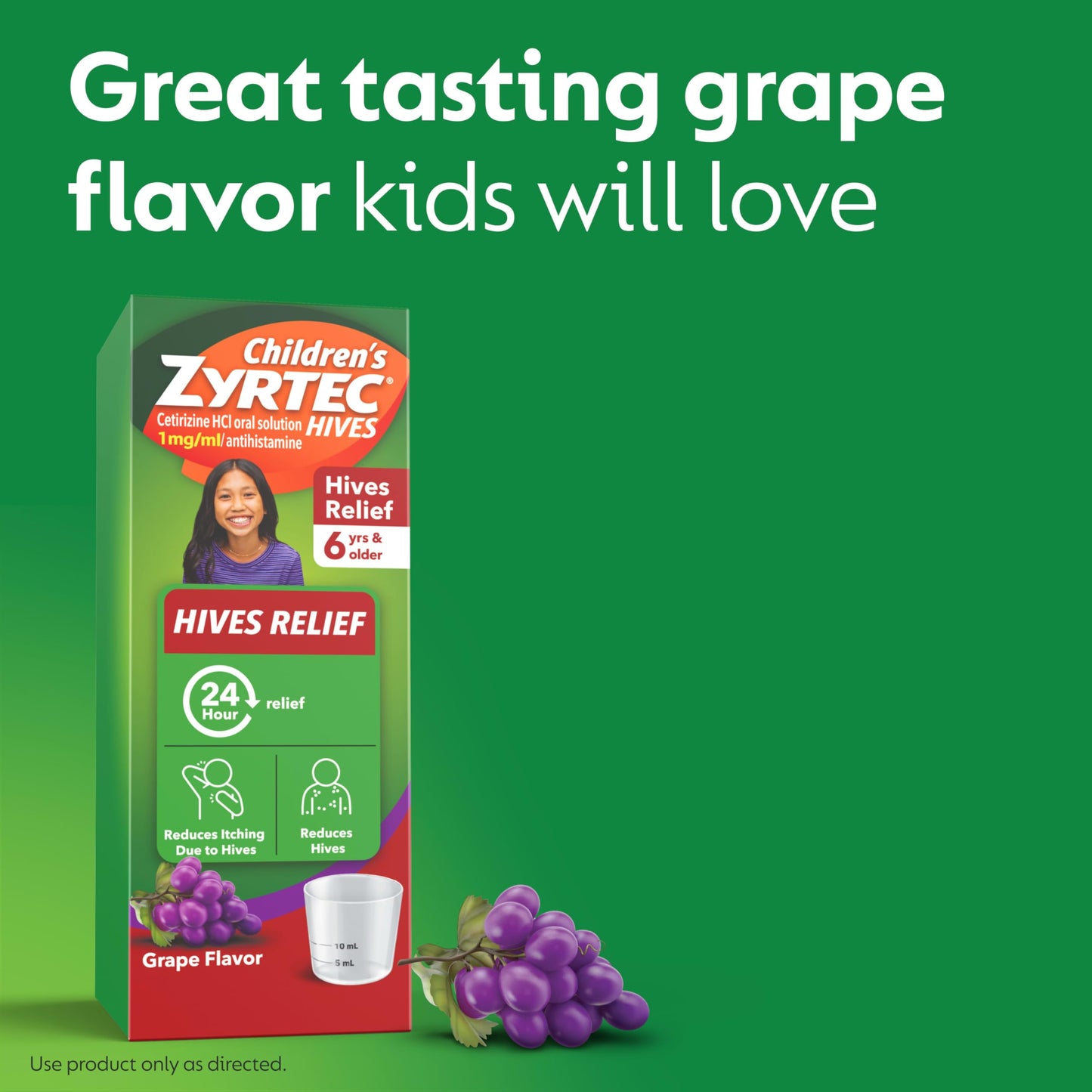 Zyrtec Children's Hives Relief Liquid Grape