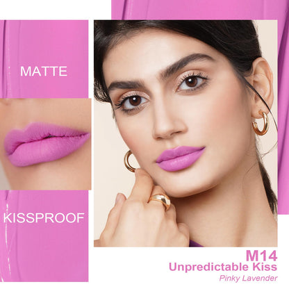 Oulac Matte Lipstick Light Pink Lavender M14