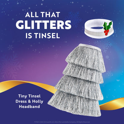 The Elf on the Shelf Claus  Tiny Tinsel Dress - Dazzling Vintage Elf Dress - Scout Elf Not Included