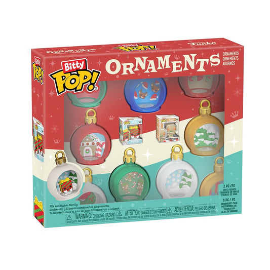 Funko Pop! Bitty Ornaments: 9 Pack of Ornaments with Gingerbread Man and Present