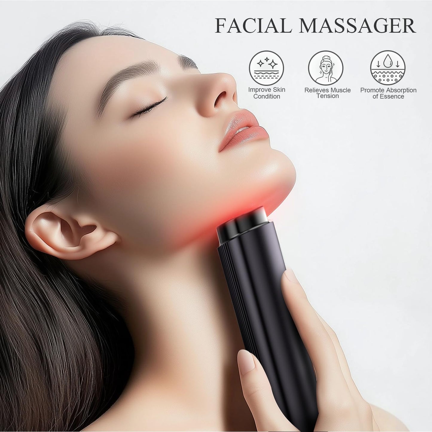 Light Facial Sculpting Tool for Lifting, Firming, Depuffing, and Promoting Absorption