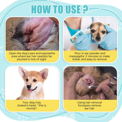 OMYGYM Ear Powder for Dogs & Cats 1.8 oz