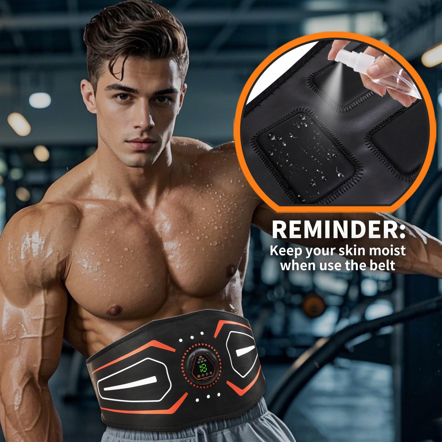 Fitness Belt Stimulator, Ab Machine