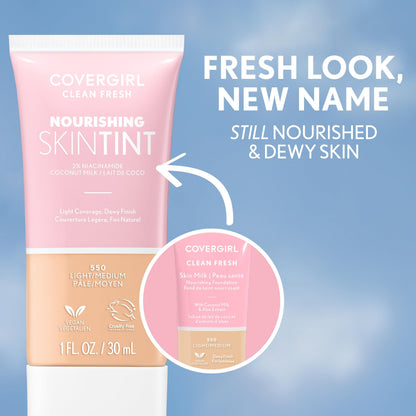 COVERGIRL Clean Fresh Nourishing Skin Tint Dewy Finish