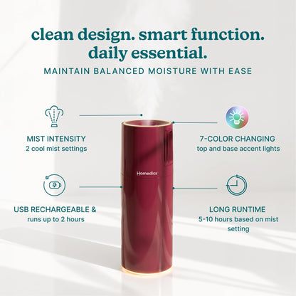 Homedics Portable Ultrasonic Humidifier