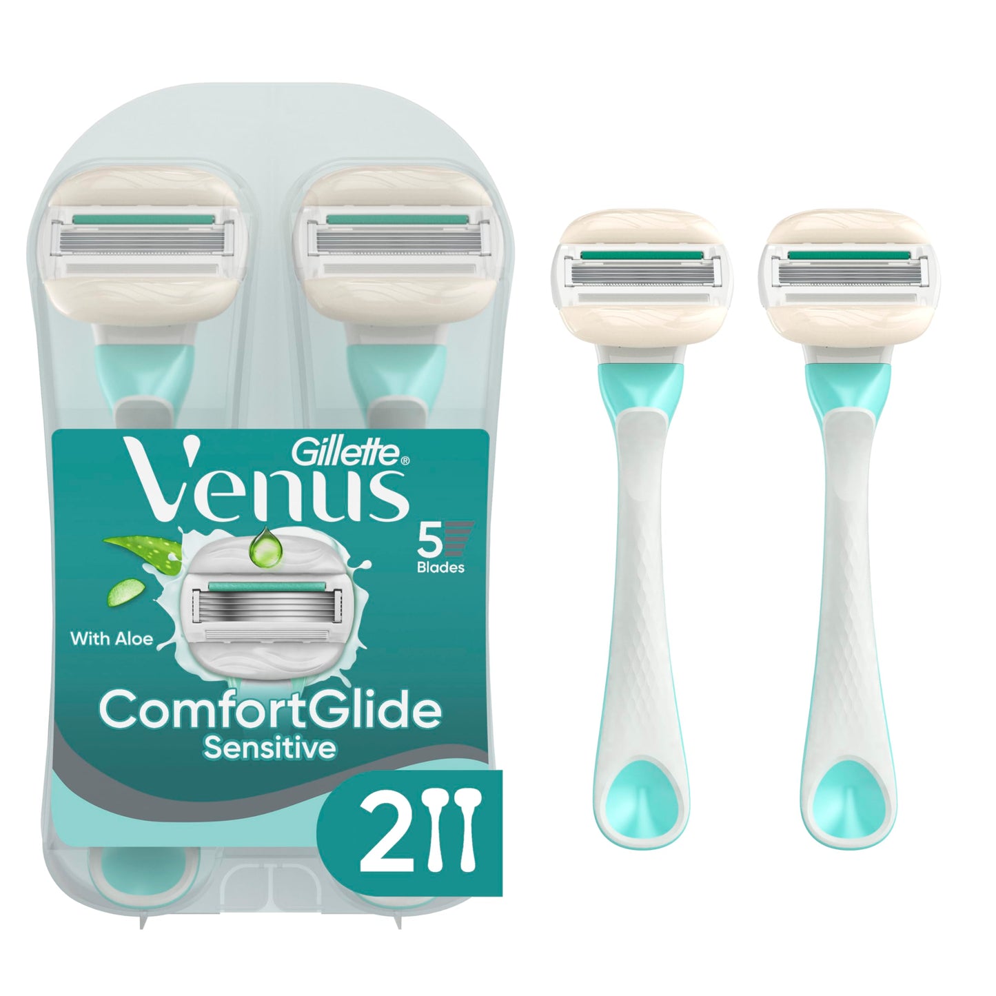 Gillette Venus Disposable Razor for Women, 2ct