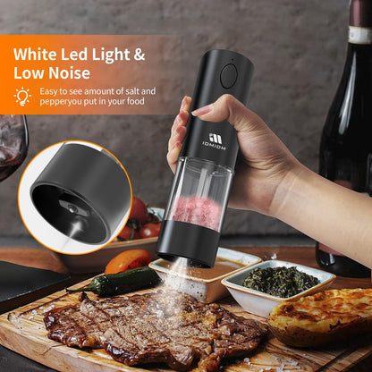 Rechargeable Salt & Pepper Grinder Set