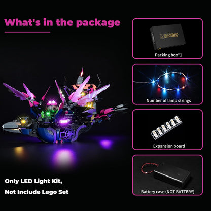 LED Lighting Kit for Lego DREAMZzz The Never Witch s Midnight Raven, Creative Light for Lego 71478 Set (Lights Only, No Lego Models)