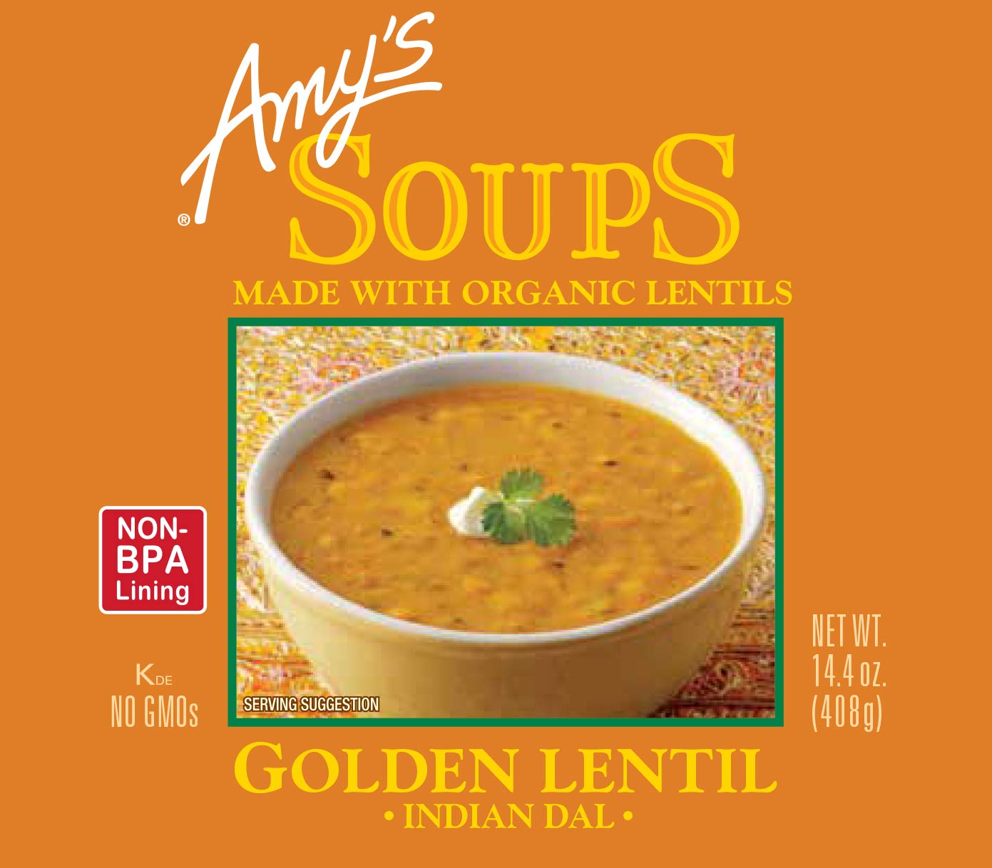 Amys Soup Lentil Golden (BB 02/2027)