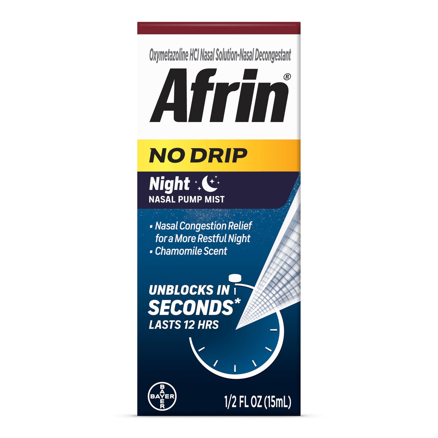 Afrin No Drip Nighttime Nasal Mist, Chamomile
