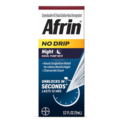 Afrin No Drip Nighttime Nasal Mist, Chamomile