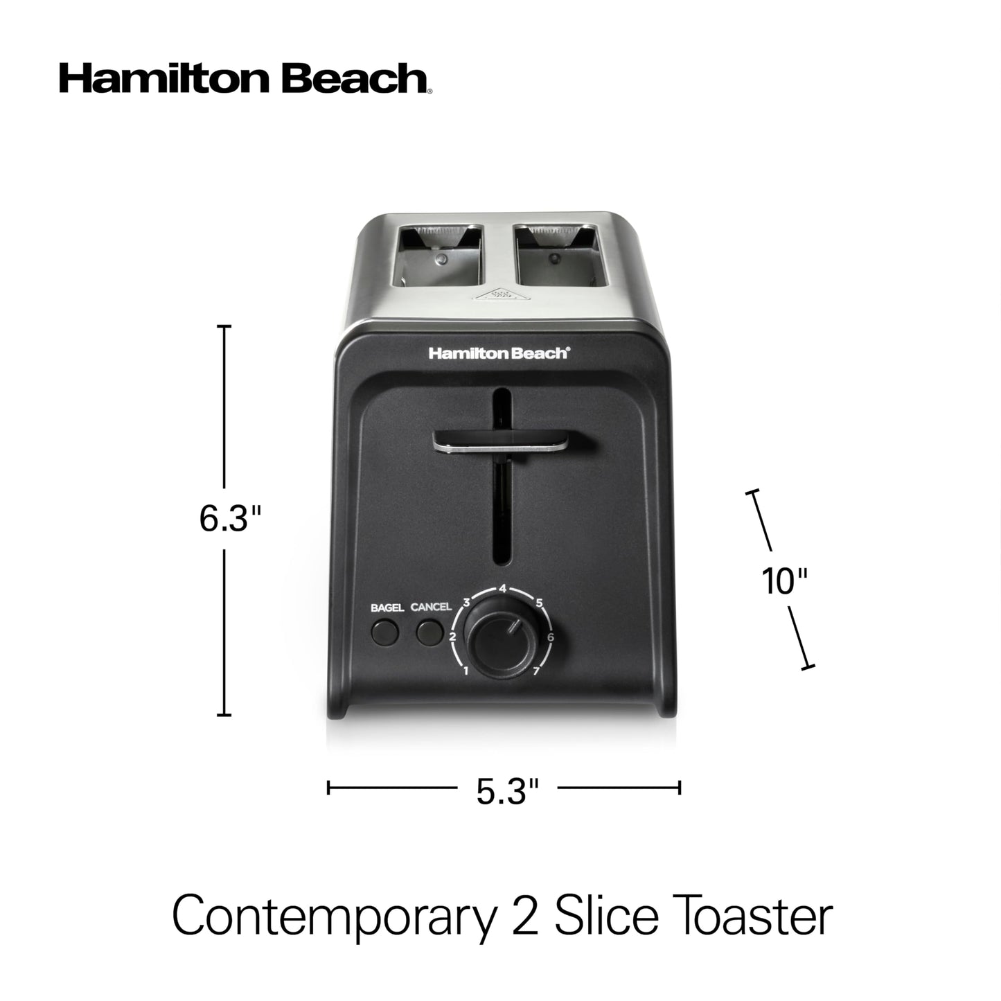 Hamilton Beach 2 Slice Toaster with Wide Slots Stainless Steel  (Open Box)