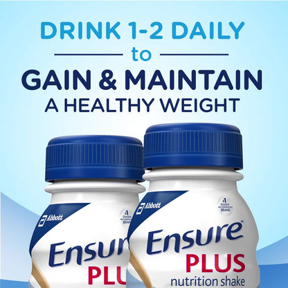 Ensure Plus Therapeutic Nutrition Vanilla Flavor Liquid, 27 Vitamins, 8 oz – 6 Pack (BB Feb 1 2027)