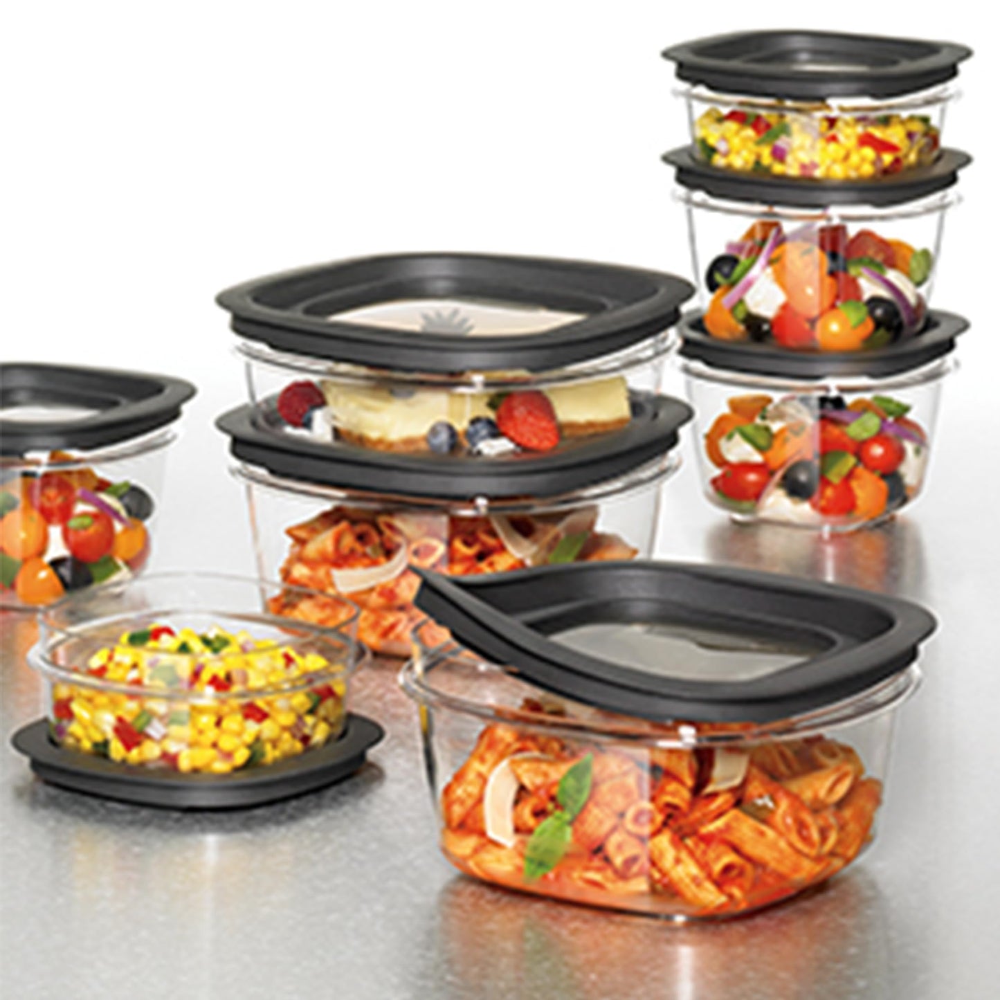Rubbermaid 20-Piece Stackable Food Storage Containers Set with Lids (Damaged Packaging)