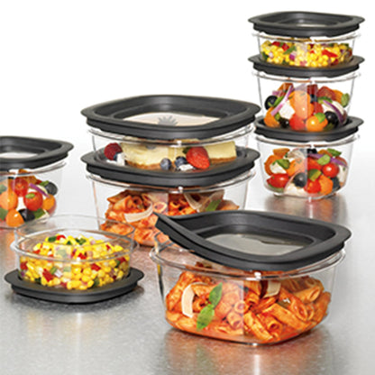Rubbermaid 20-Piece Stackable Food Storage Containers Set with Lids (Damaged Packaging)