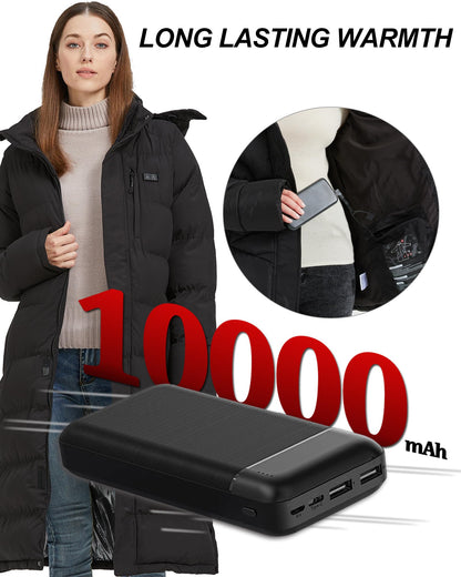 Size Large Women's Heated Jacket with Battery Pack