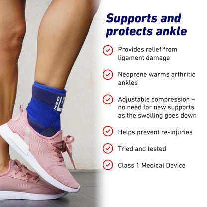 Neo G Ankle Support with Figure 8 Strap, One Size **Damaged Packaging**
