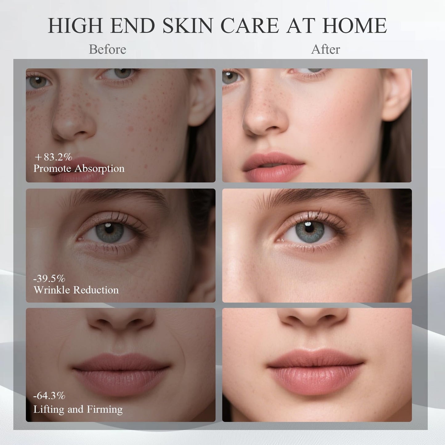 Light Facial Sculpting Tool for Lifting, Firming, Depuffing, and Promoting Absorption