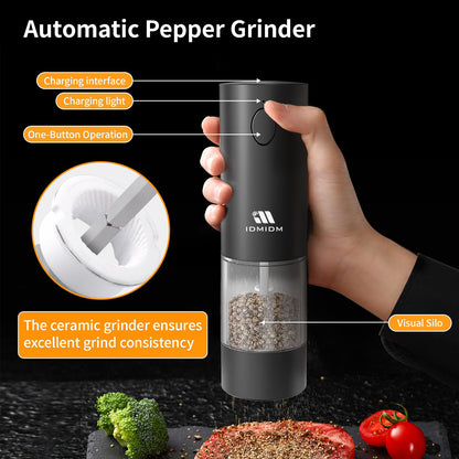 Rechargeable Salt & Pepper Grinder Set
