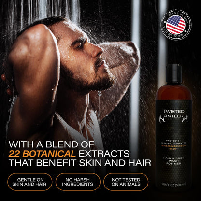 Twisted Antler 2-in-1 Hair & Body Wash 500 ml