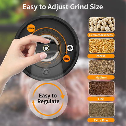 Rechargeable Salt & Pepper Grinder Set