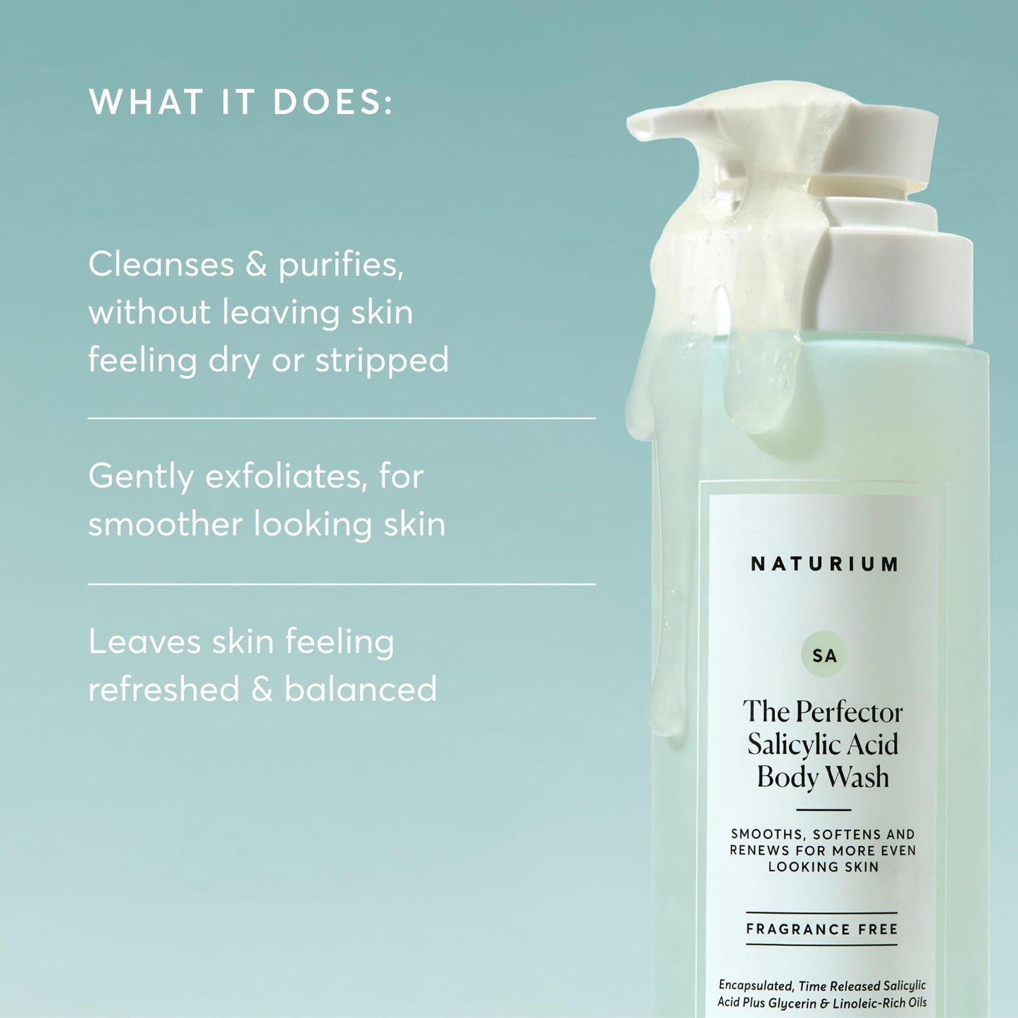 Naturium The Perfector Salicylic Acid Body Wash, 16.9 fl oz