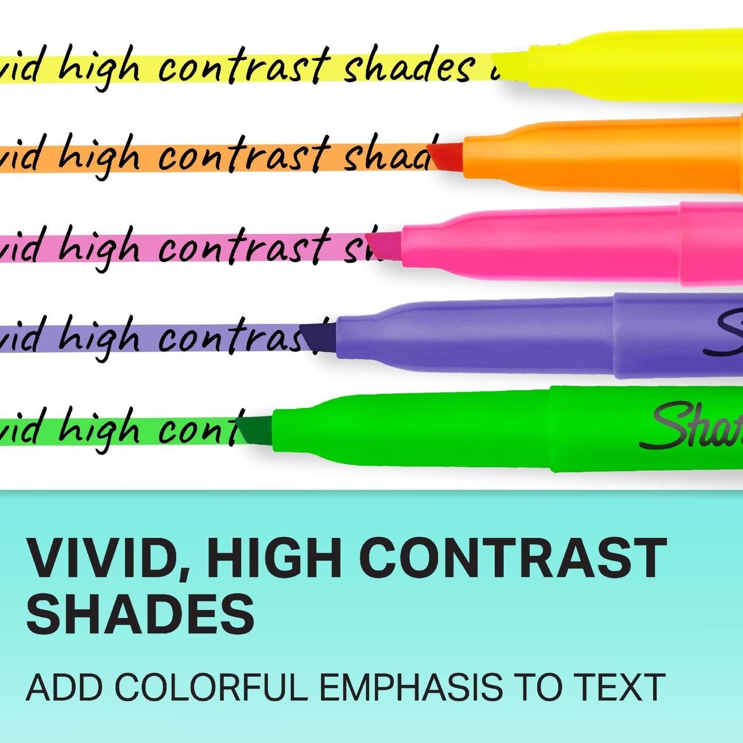 Sharpie Pocket Highlighters, Narrow Chisel Tip