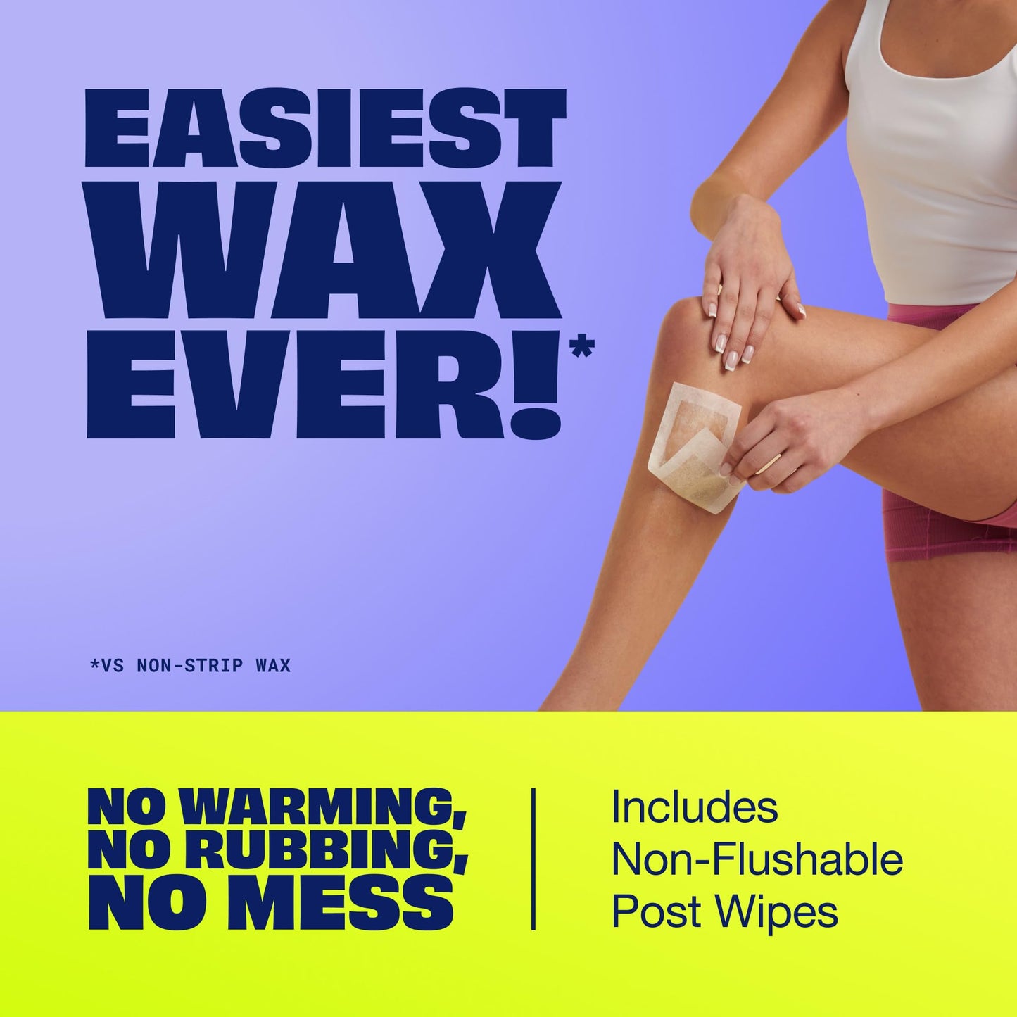 Nair Sensitive Hair Remover Mess-Free Wax Ready Strips 40 Count