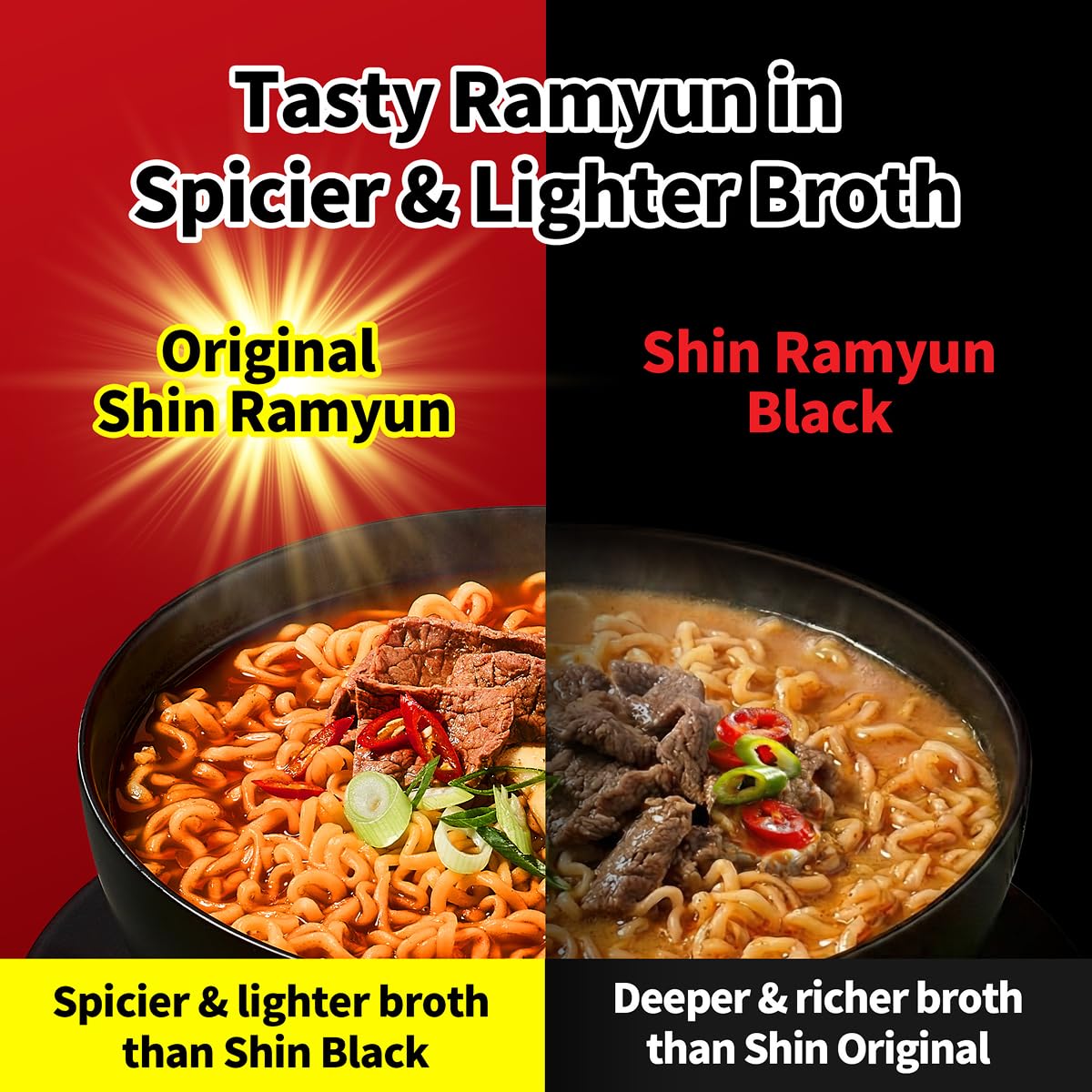Nong Shim Shin Noodle Soup Bowl, Spicy, 3.03 Ounce (Pack of 12) (BB APR 5 2027)