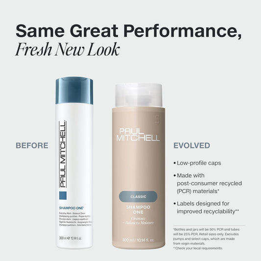 Paul Mitchell Shampoo One, Cleanses + Balances Moisture, for All Hair Types 33.8 fl oz