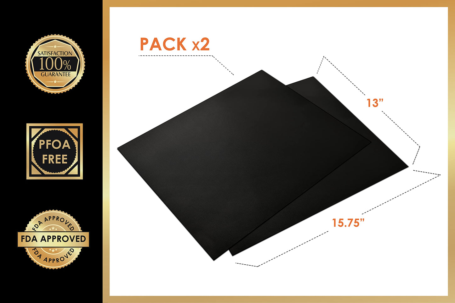 Grill Gods Grill Mat (Set of 2)